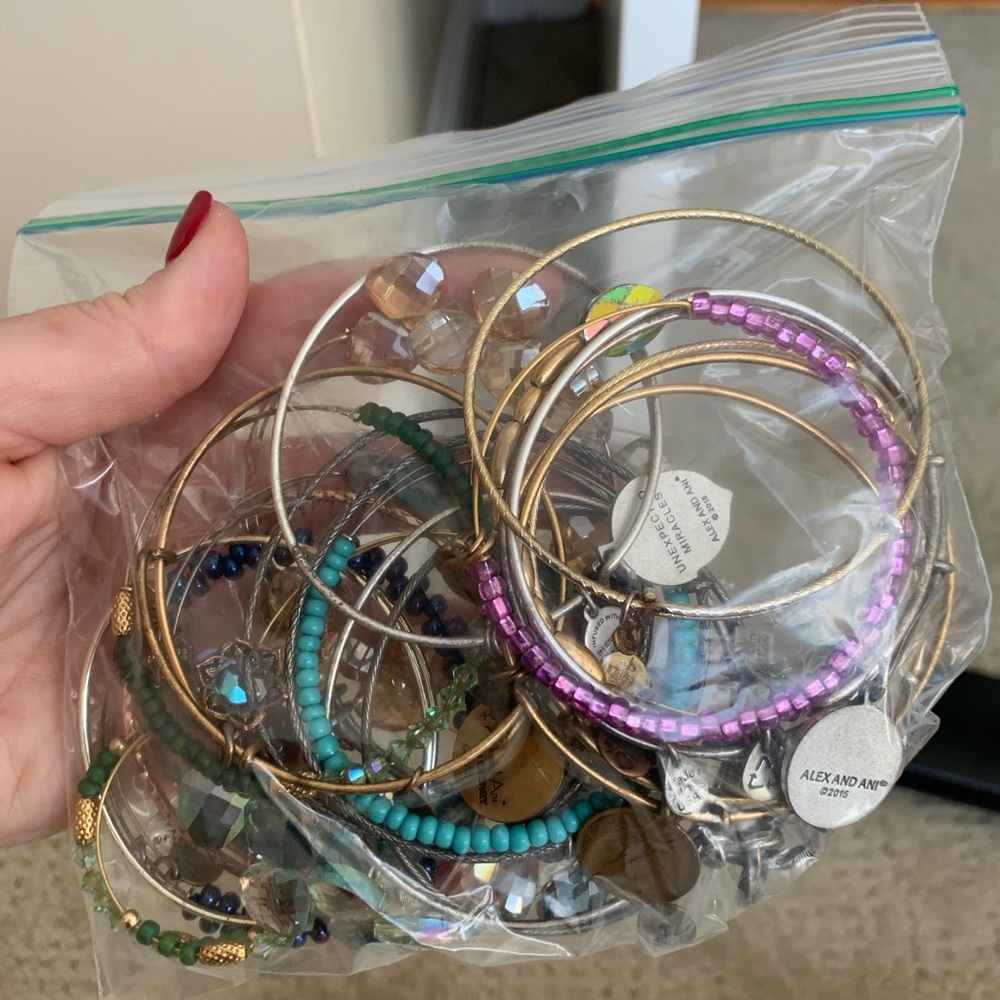 Lot of Alex and Ani bracelets